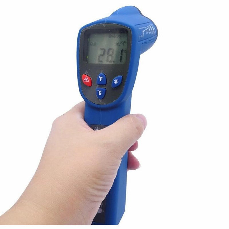 CEM DT-8812H High Precision Industrial Infrared Thermometer Portable Point Thermometer Temperature Gun 50~650℃ LCD Display