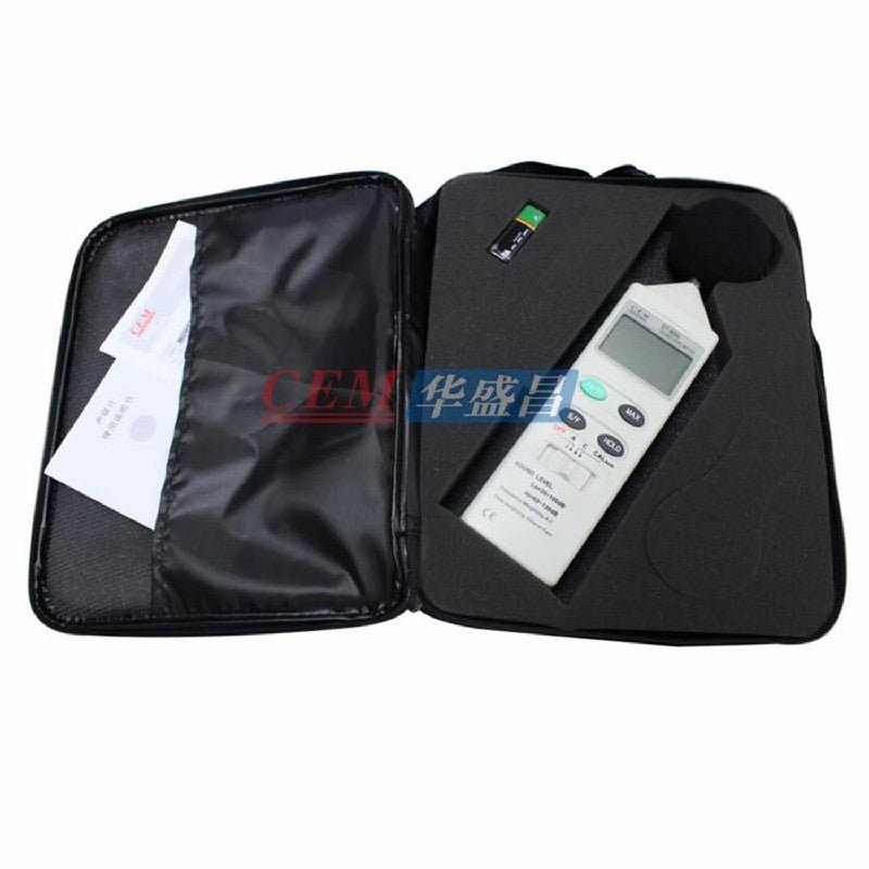 CEM DT-8850 Professional Decibel Meter Noise Meter Sound Level Meter Low Frequency Noise Monitor Detector Word Display