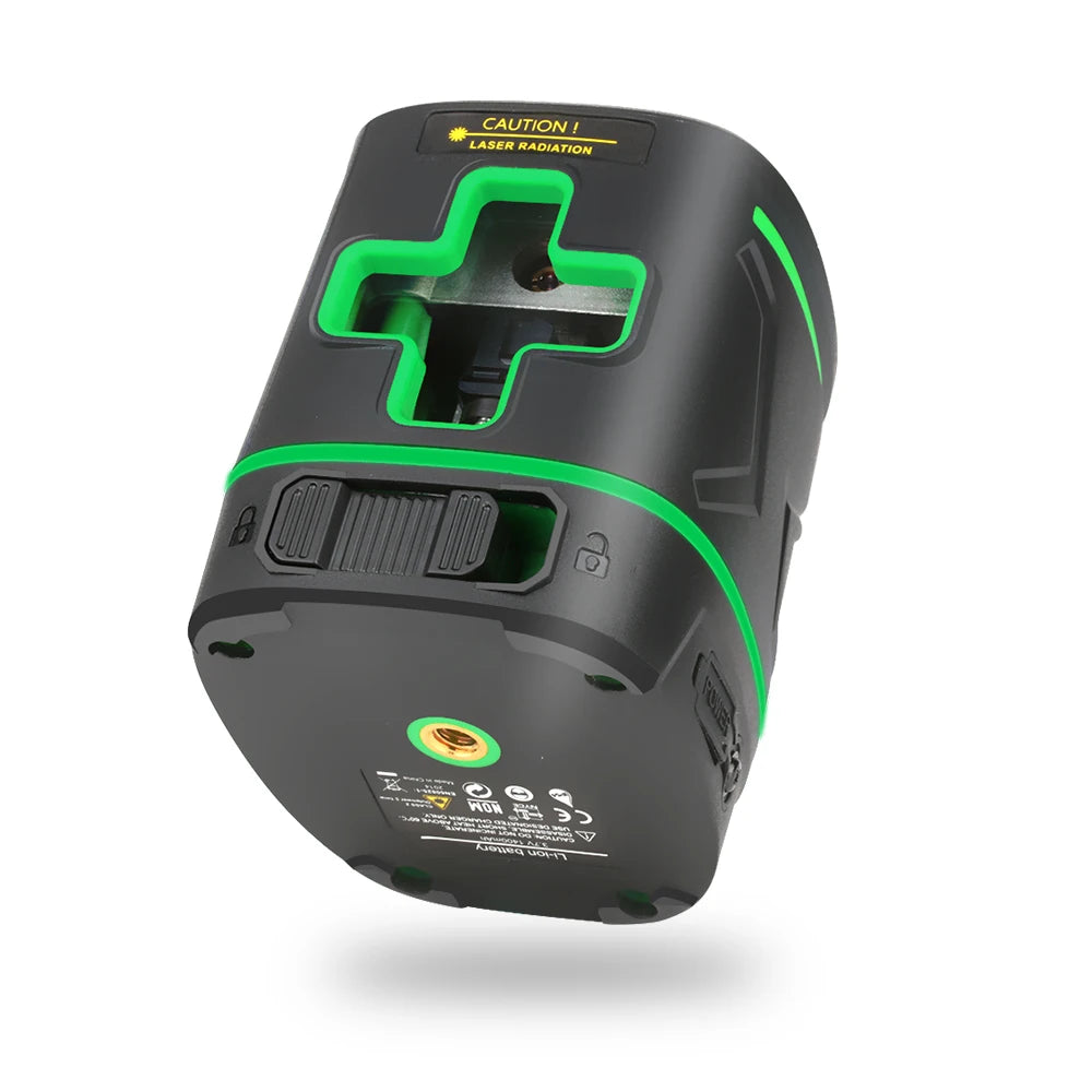 SW-331G Laser Level Meter Mini Rechargeable 360 Degree 2 Lines Vertical Horizontal Line Cross Green Light Beam Laser Level Tools
