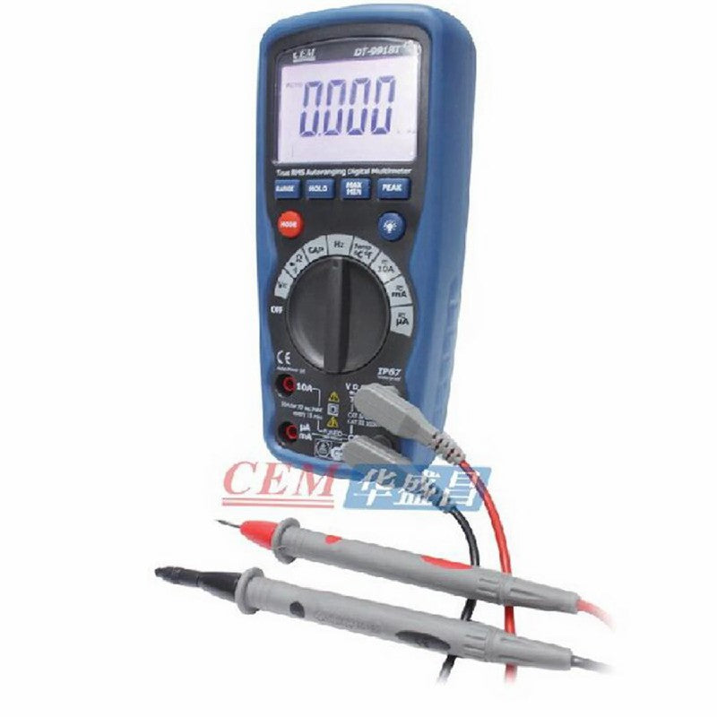 CEM DT-9918 DT-9918T Digital True RMS Multimeter Power Measurable Temperature Resistance Capacitance Frequency Maintenance