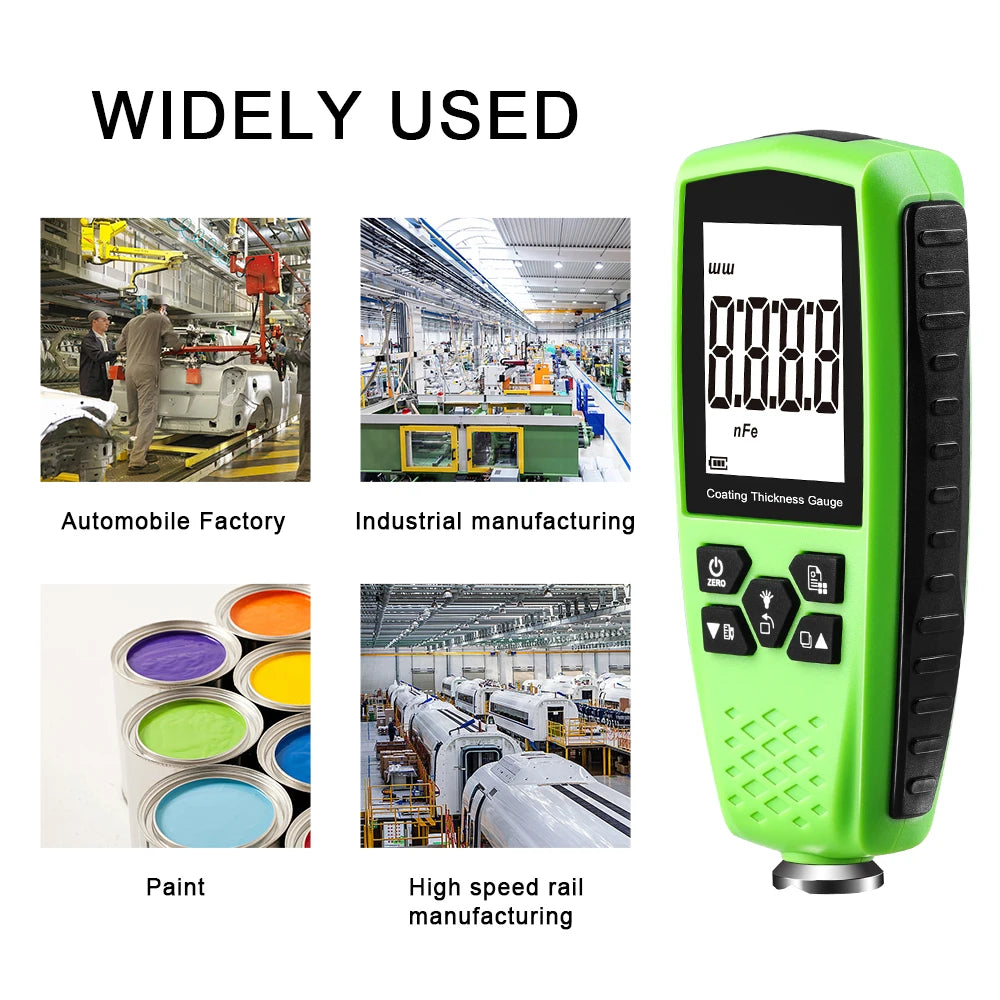 859 Coating Thickness Gauge Car Paint Film Thickness Tester Measuring 0-1300 FENFEl Automotive Paint Instrument