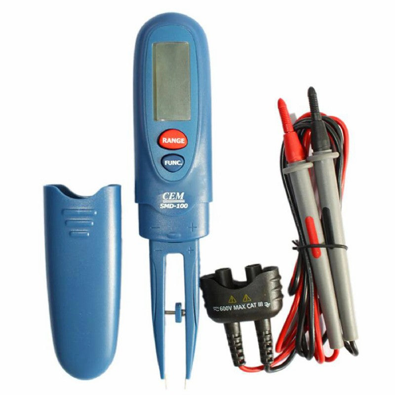 CEM SMD-100 Test Of High Precision Electronic Components of Pen Digital Multimeter LCD Display Resistance Capacitance Frequency