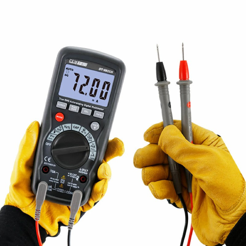 CEM DT-9915H DT-9917H Multimeter Digital High Precision Digital Display Current Voltage Test Capacitance Measurement Waterproof