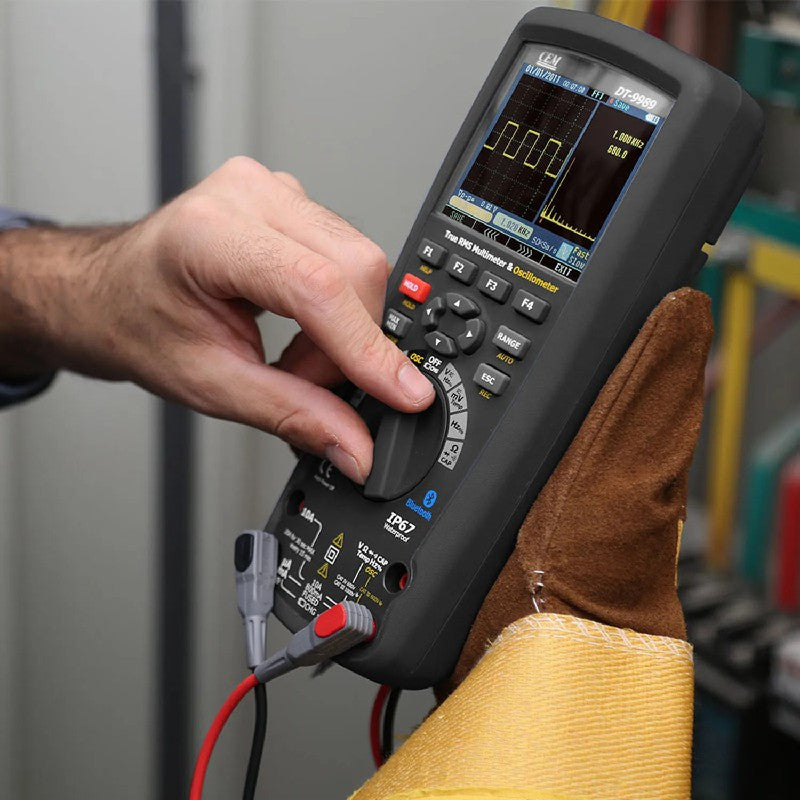 CEM DT-9989 True RMS Industrial Multimeter with TFT Color LCD Display Oscillographic Multimeter Digital Display