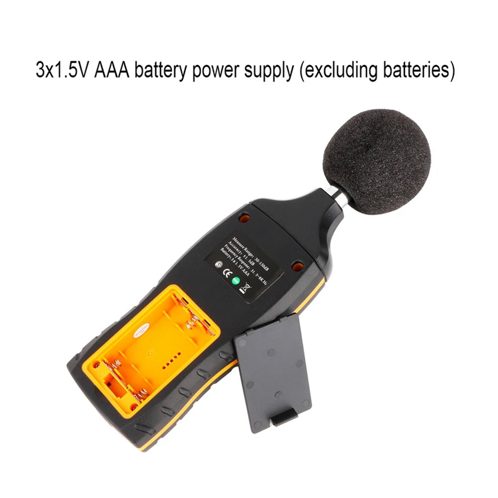 SW-523 Sound Level Meter Digital Decibel Monitoring Tester Amount Measuring Instrument Optical Noise Audio Detector