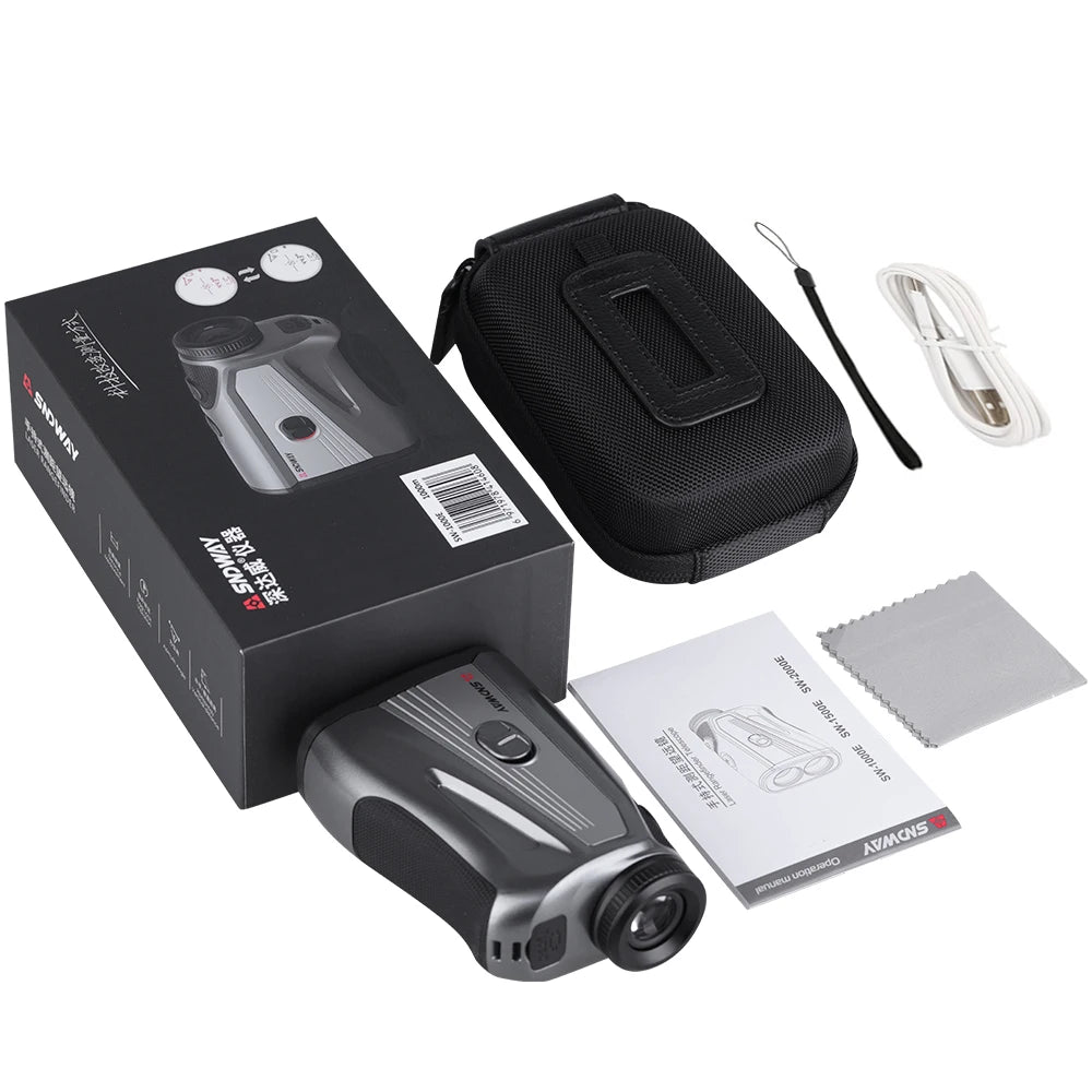 SW-1000E Laser Range Finder Telescope Hunting Professional Golf Range Finder 1000M Roulette Tape Measure Distance Meter Monocular