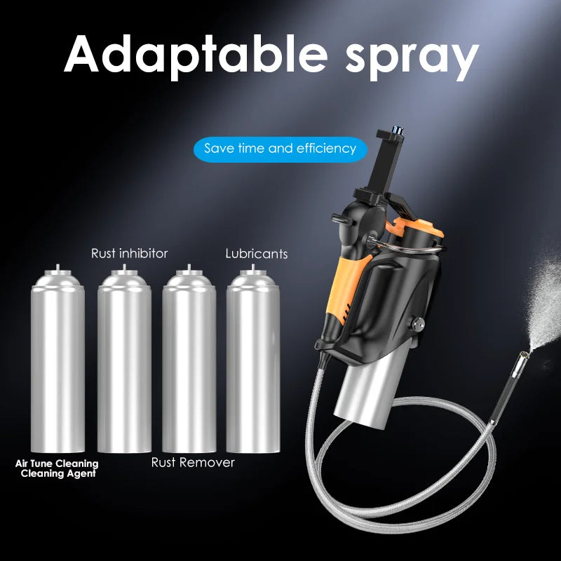 Carbon Cleaning or Airconditioner Cleaning PC and Androidphone use Borescope Camer