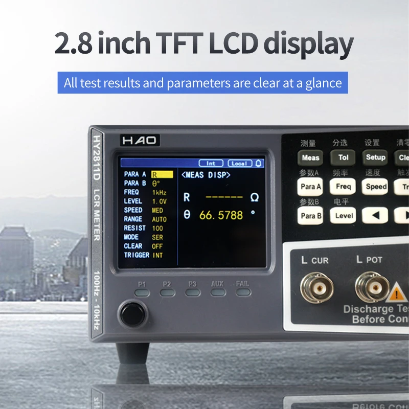HY2810D Digital Bridge Tester High Precision LCR Inductance Capacitor Resistance
