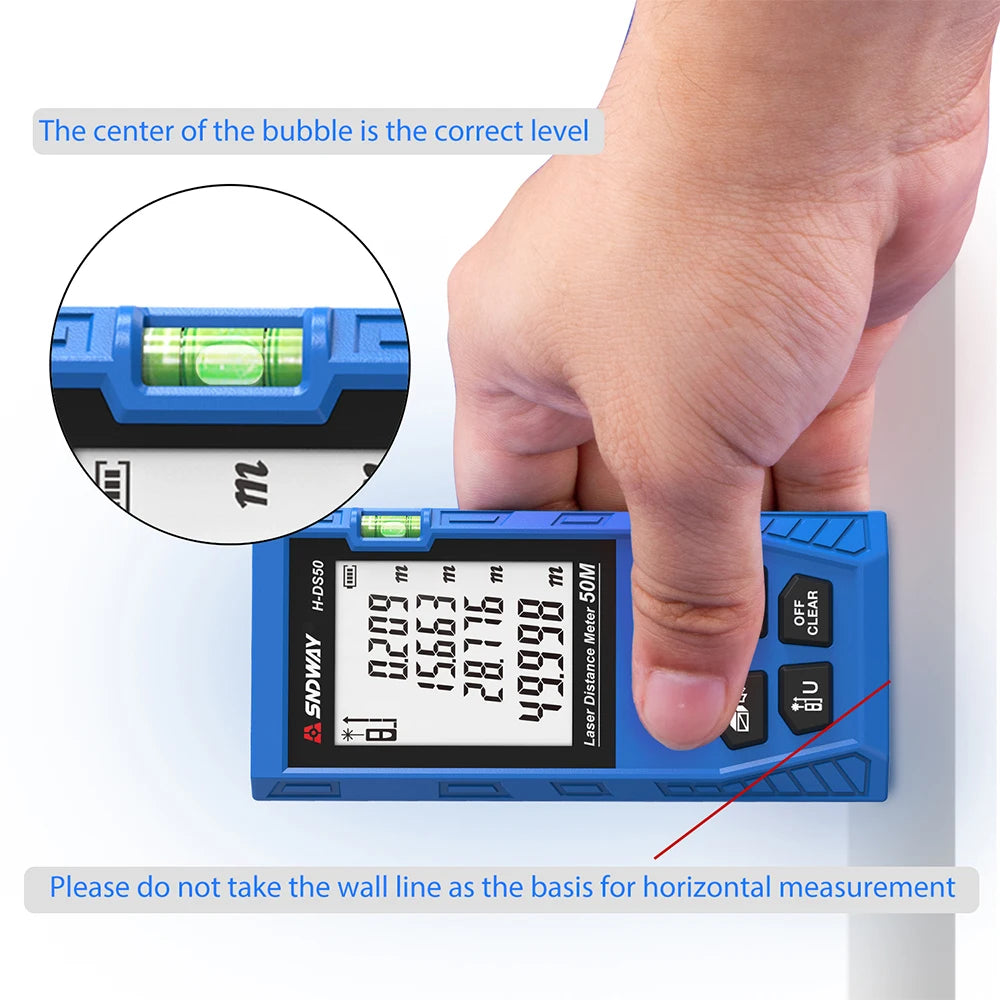 H-DS100M Laser Distance Range Finder Profesional Meter Trena Laser Tape Measure Roulette Range Finder