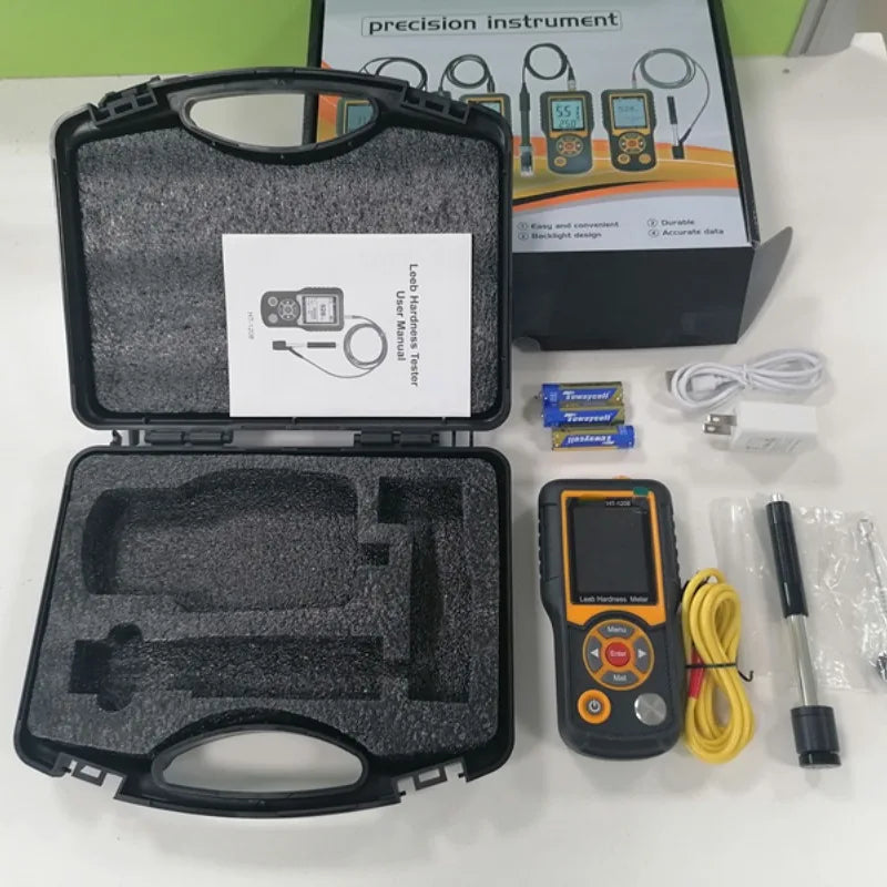 HT-1208 Hardness Tester Pen Type Portable Aluminum Alloy 170~960HL -10~50°C 6~10HL HT-1208 Meterdurometer For Metal Steel