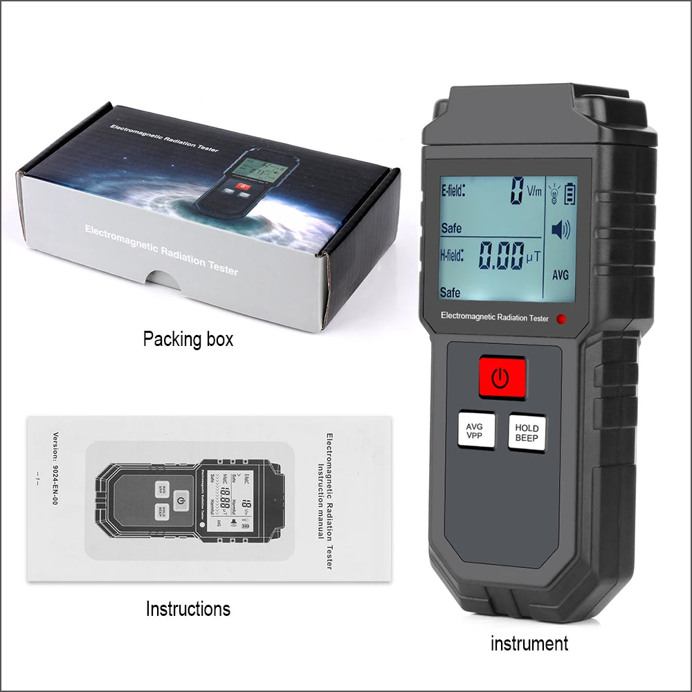 825 Electromagnetic Field Radiation Tester Detector Handheld Portable Counter Emission Dosimeter For Computer Phone Emf Meter