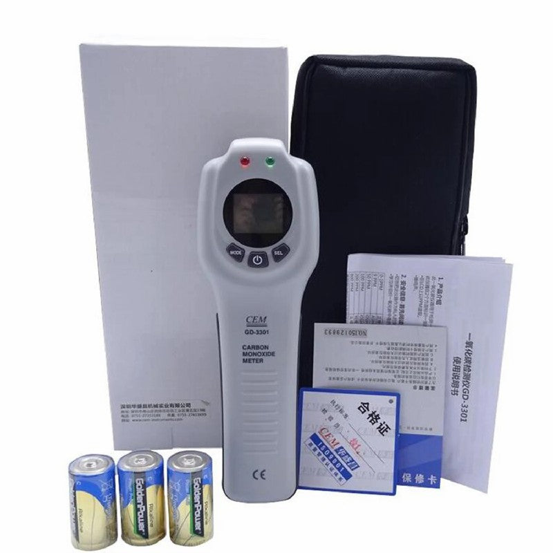 CEM GD-3301 Carbon Monoxide Analyzer Gas Testers Carbon Monoxide Detector Gas Leak Detector CO Leak Detector Fast Response