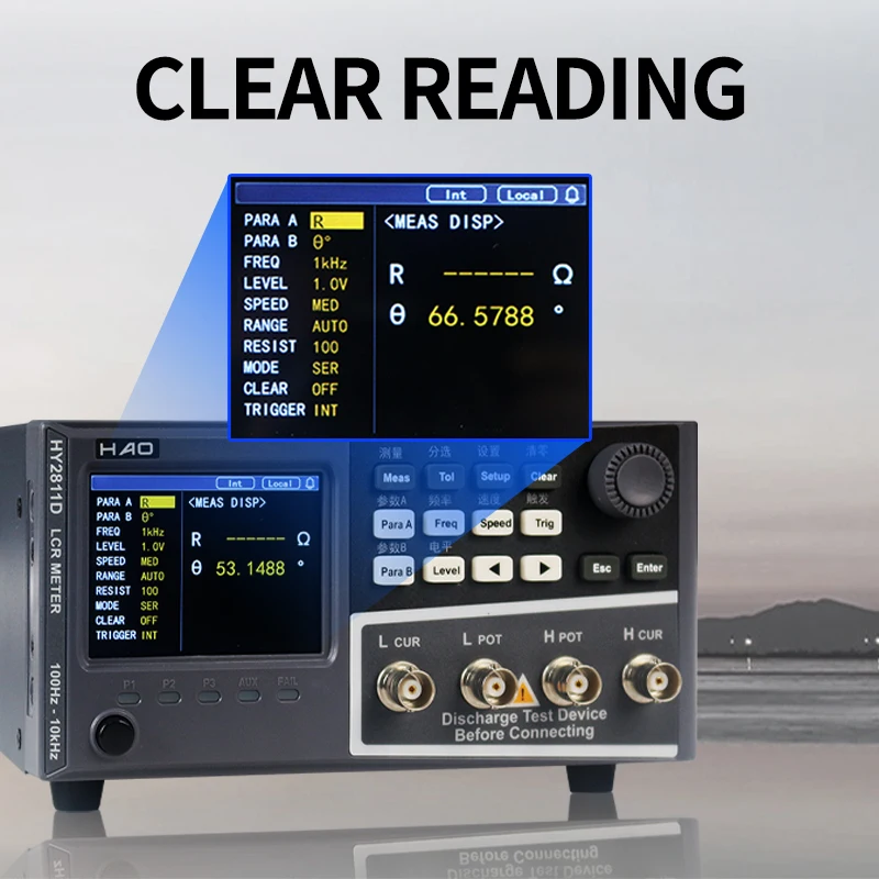 HY2810D Digital Bridge Tester High Precision LCR Inductance Capacitor Resistance
