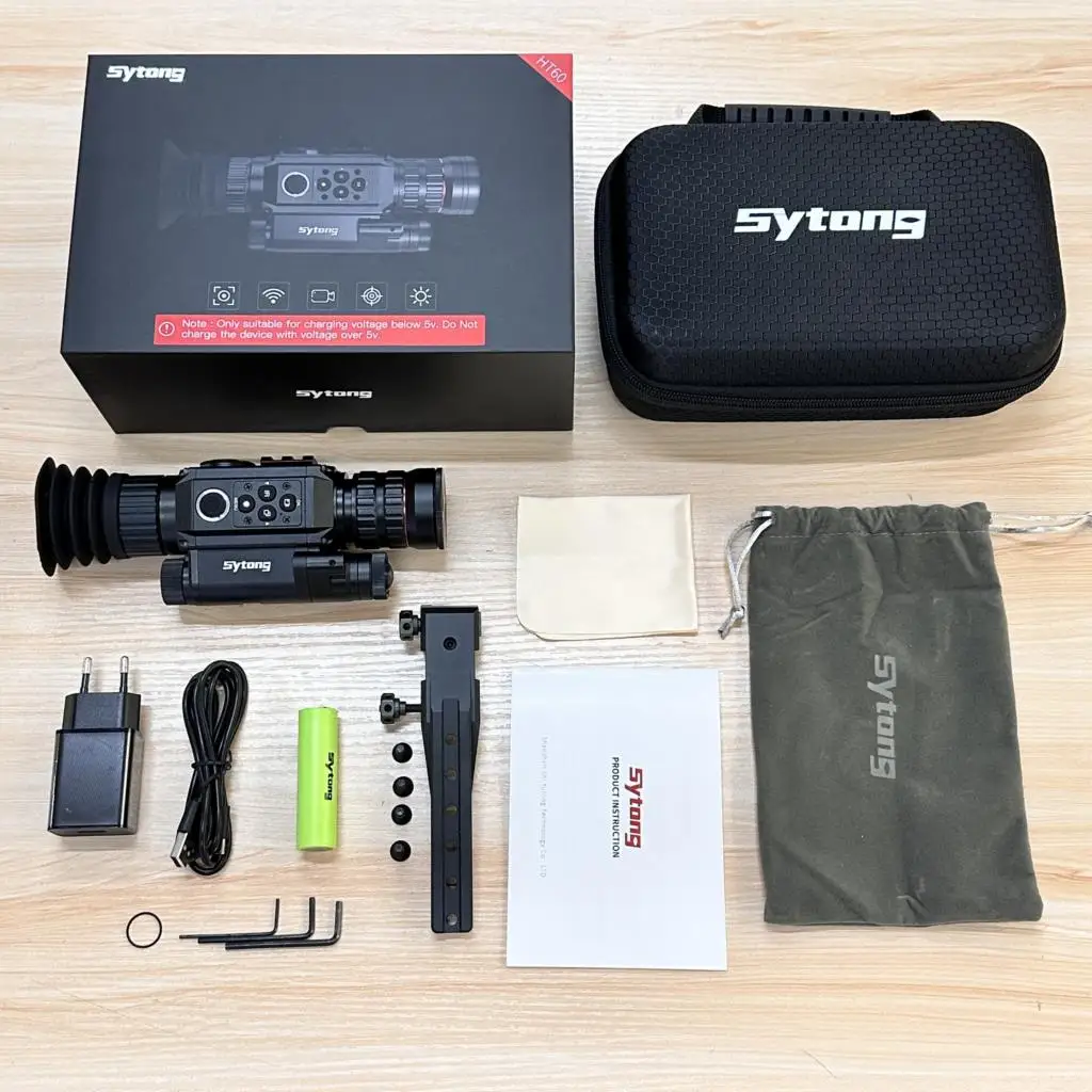 Night vision scope infrared binocular 6.5X-13X Sytong HT-60LRF hunting riflescope binocular
