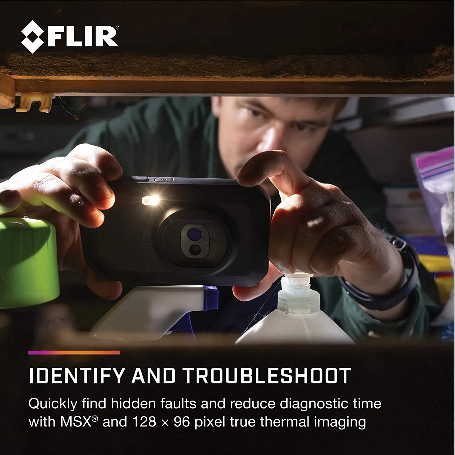 FLIR C3-X Compact Thermal Imaging Camera with Wi-Fi, 128 x 96 Brand new in stock