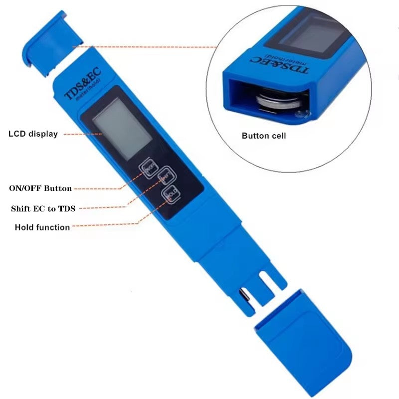 TDS - A1 Water Quality Tester Pen, Accurately Detects EC/TDS/TEMP, Features ±2% High - precision Temperature Measurement, With Alloy Electrodes, Compact and Portable Water Quality Monitoring Tool