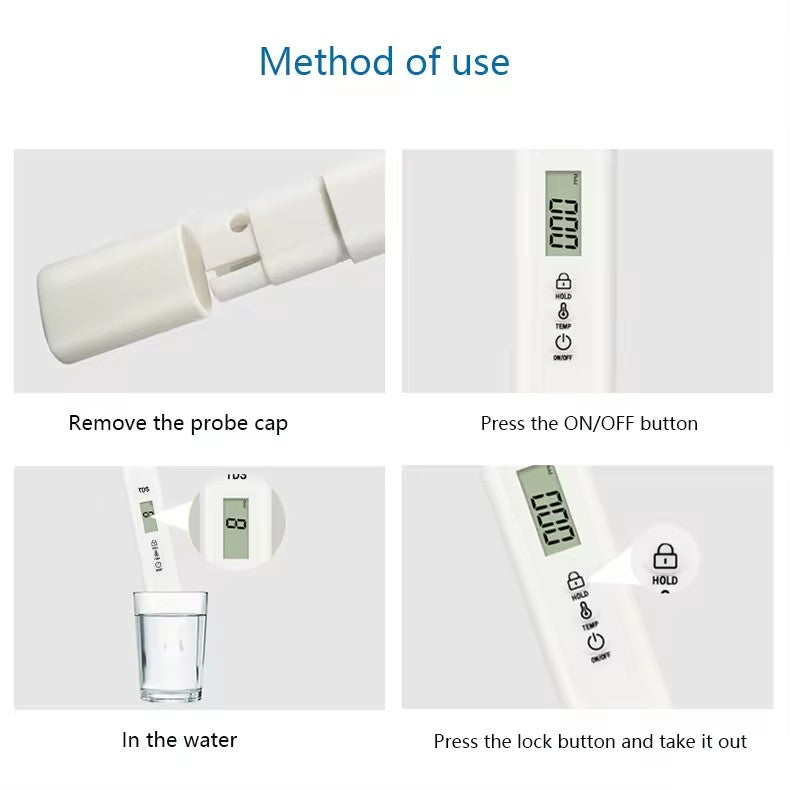 Portable TDS M1 Portable Water Quality Testing Pen, Quickly and Accurately Measure Water Purity, Drinking Water Testing Tool