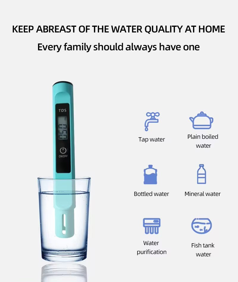 M3 Compact And Portable TDS Water Quality Testing Pen, High-Precision Household Water Quality Tester