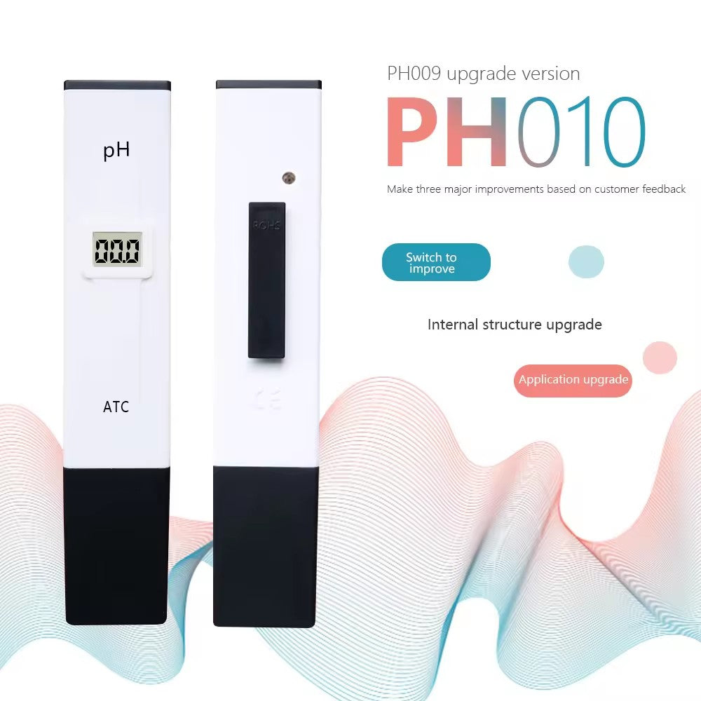 PH010 Pen - Type Acidimeter, Fast And Accurate Measurement, High - Precision Water Quality PH Value Detection Pen With ATC Temperature Compensation.