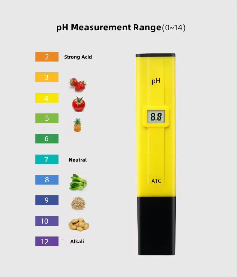 PH010 Pen - Type Acidimeter, Fast And Accurate Measurement, High - Precision Water Quality PH Value Detection Pen With ATC Temperature Compensation.
