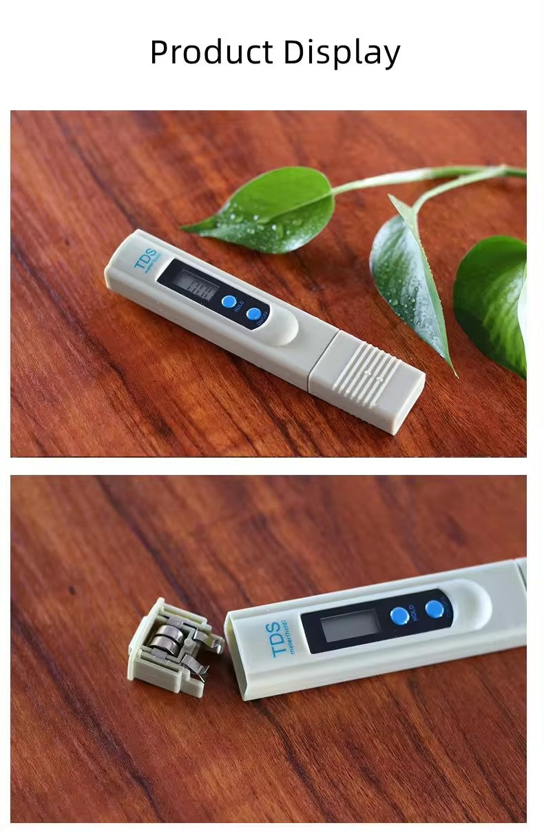 Portable High-Precision TDS-3 Water Quality Testing Pen, Household Tap Water and Drinking Water Tester, Quickly Detect Water Quality Purity