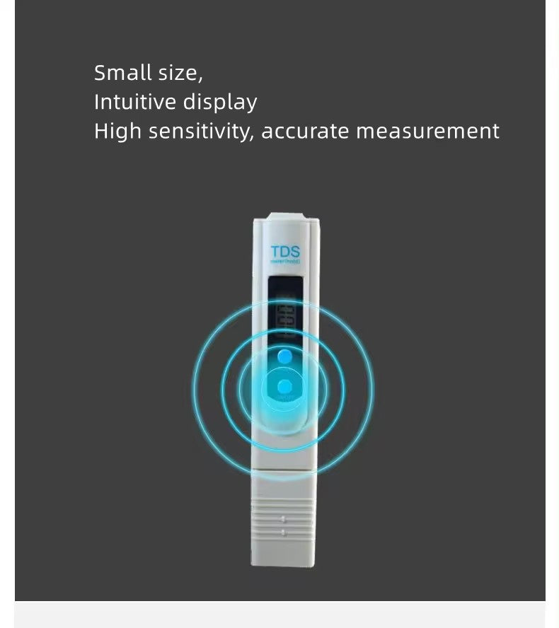 Portable High-Precision TDS-3 Water Quality Testing Pen, Household Tap Water and Drinking Water Tester, Quickly Detect Water Quality Purity